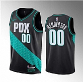 Men's Portland Trail Blazers #00 Scoot Henderson Black 2023 Draft City Edition Stitched Basketball Jersey Dzhi ,baseball caps,new era cap wholesale,wholesale hats